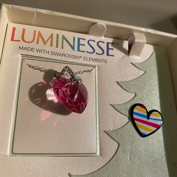 🦄💕 Valentine! Swarovski pendant with sterling - Picture 6 of 10